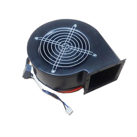 ventilador convector genérico estufa de pellets pasillo Enervill con carcasa