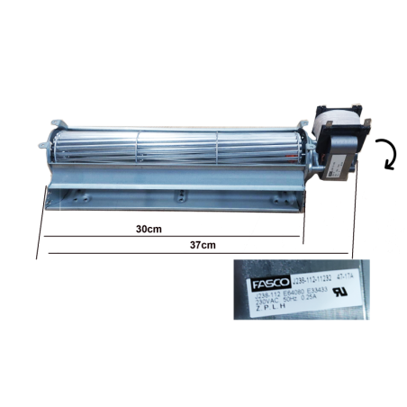 ventilador convector estufa Enervill Plus (Atenea, Luna, Titan, Minerva, Zeus)