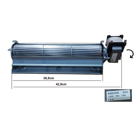ventilador convector estufa Enervill Plus (Apolo)