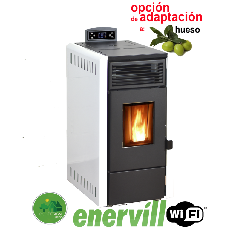 Estufa de pellets 8kw modelo Luna