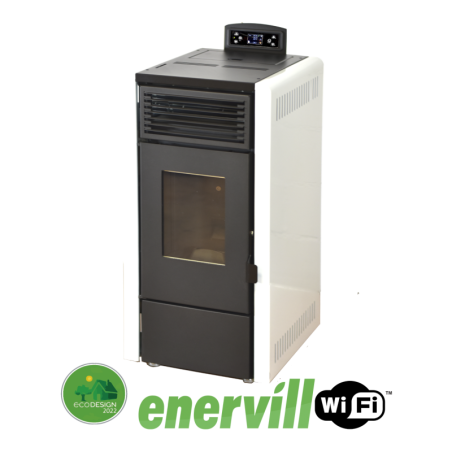 Estufa de pellets 8kw modelo Luna