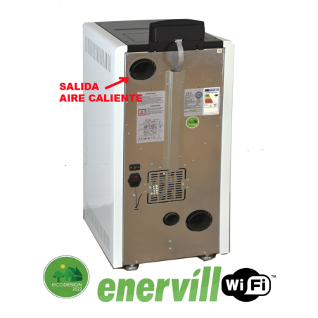 Estufa de pellets 8kw modelo Luna canalizable