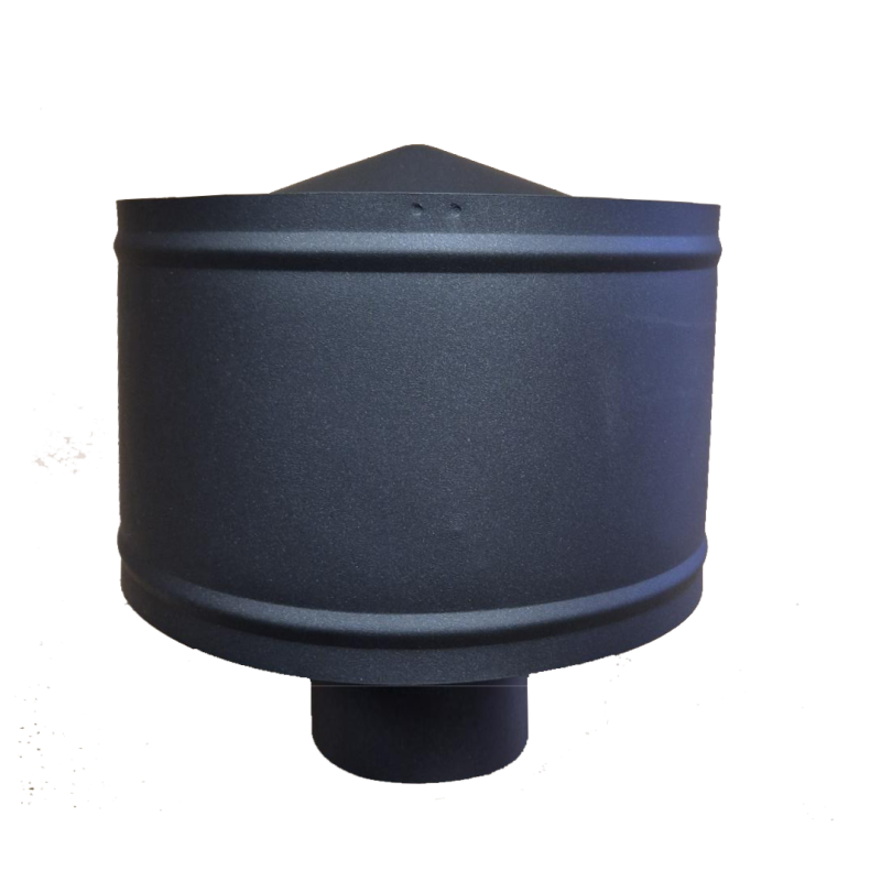 chimenea al carbono sombrerete vertical