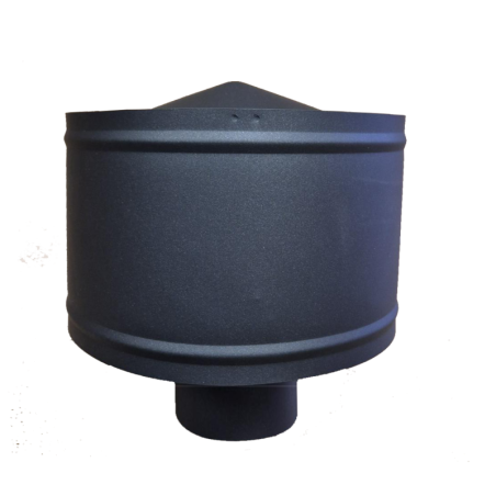 chimenea al carbono sombrerete vertical