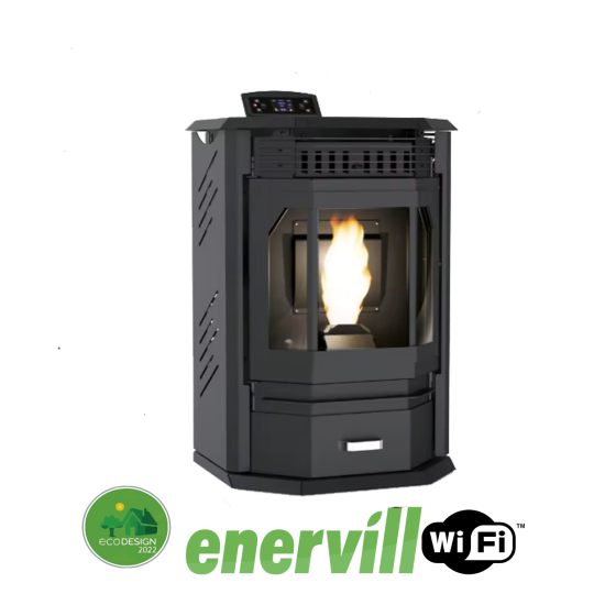 Estufa pellets 8 kw modelo Rustica canalizable