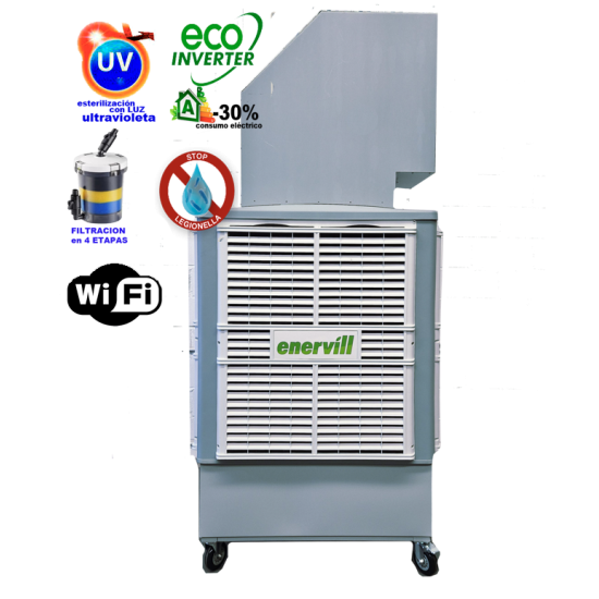 Ventilador climatizador 25000m3/h evaporativo portatil profesional modelo Master (MAU25)