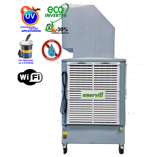 Ventilador climatizador 25000m3/h evaporativo portatil profesional modelo Master (MAU25)
