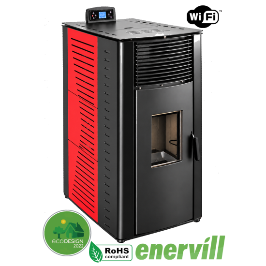 Estufa de pellets Vulcano 16KW 1395€ - Enervill 2