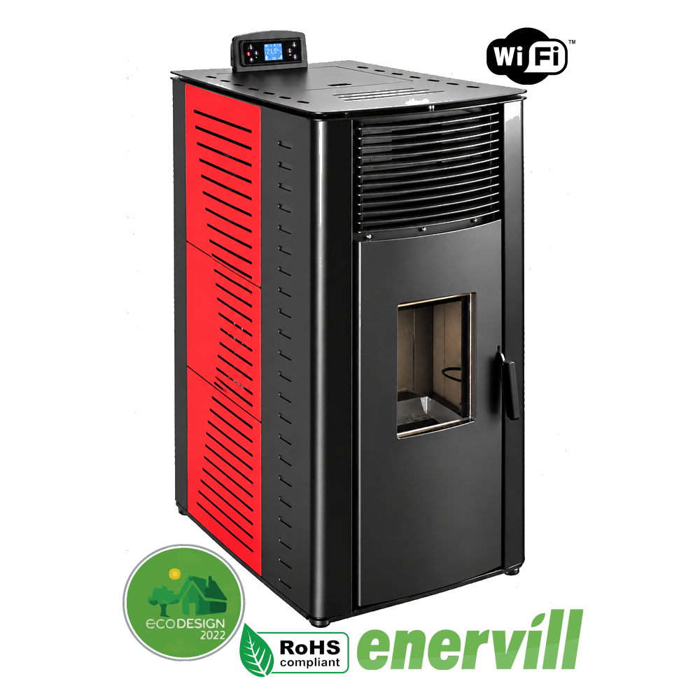 Estufa de pellets Vulcano 16KW 1395€ - Enervill