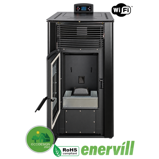 Estufa de pellets Vulcano 16KW 1395€ - Enervill
