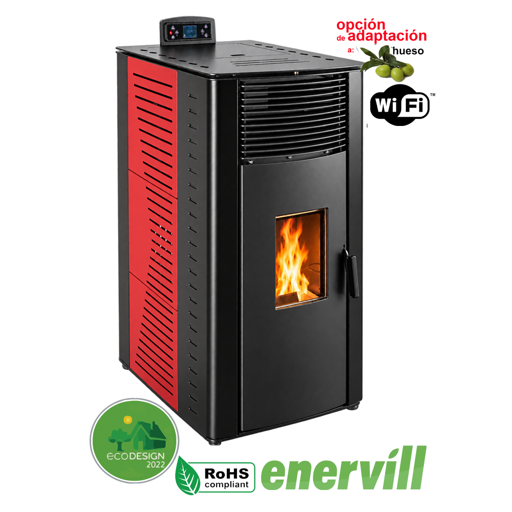 Estufa de pellets Vulcano 16KW 1395€ - Enervill