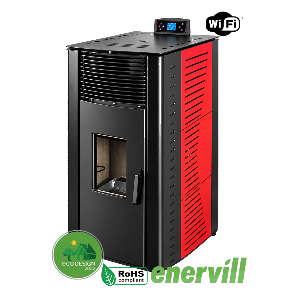 Estufa de pellets Vulcano 16KW 1395€ - Enervill