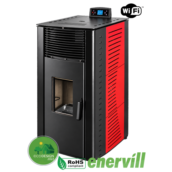 Estufa de pellets Vulcano 16KW 1395€ - Enervill