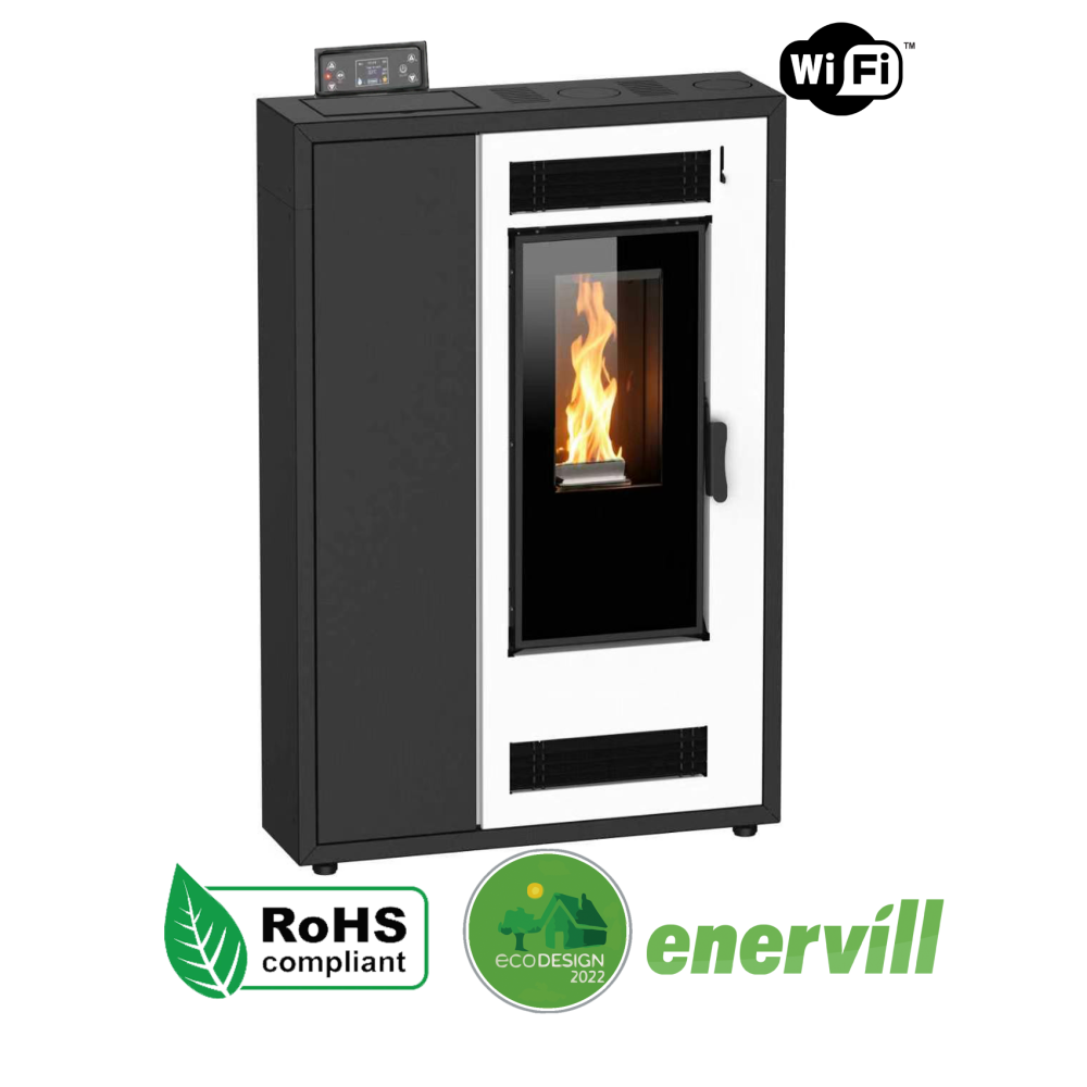 estufa de pellets modelo zeus 10kw pasillo
