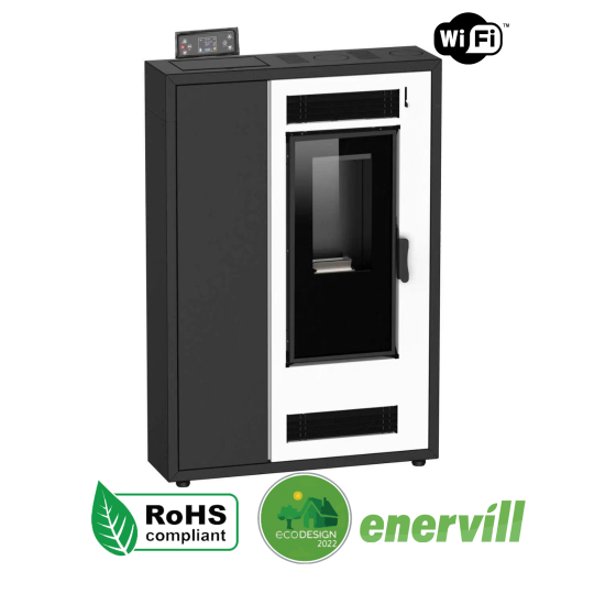 estufa de pellets modelo zeus 10kw pasillo