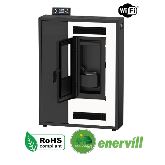estufa de pellets modelo zeus 10kw pasillo