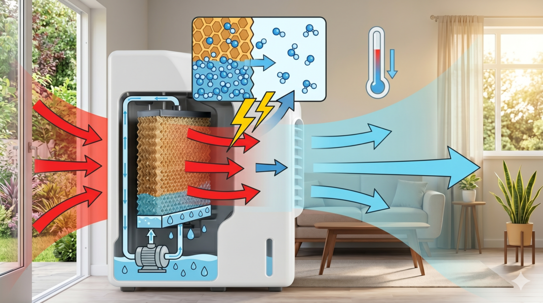 Cómo baja la temperatura el agua al evaporarse: la física detrás de nuestros equipos
