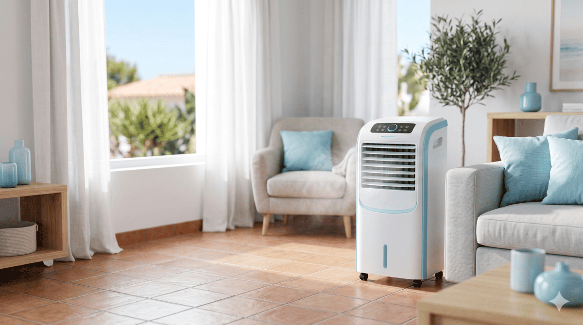Climatizador evaporativo vs ventilador: cuál enfría más y consume menos